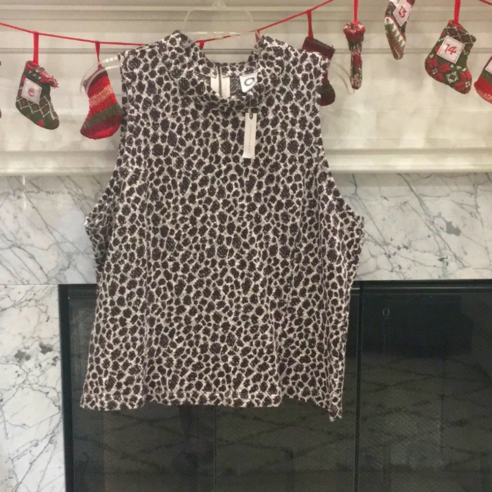 Anthro Sparkle Leopard Print! Sz L